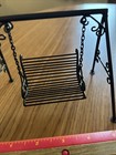 Art Metal Wire Handmade Dollhouse Miniature Decorative Bench Swing — photo 2