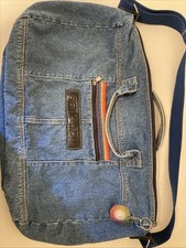 Newport News Jeanology Vtg. Rainbow Distressed Denim Medium Weekender Tote Newport News Jeanology Vtg. Rainbow Distressed Denim Medium Weekender Tote