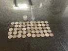 Mercury Dime Roll of 50 Average Circulated Mixed Date Coin 1916-1945 90% Silver