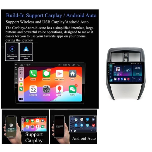 For Nissan Versa Sedan 2015-2019 Carplay Android 14 Car Stereo Radio GPS - Picture 1 of 6