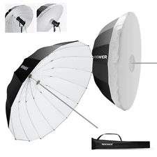 NEEWER 41'' Parabolic Reflective Umbrella Photography Soft Lighting&White Inner