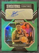 Adama Sanogo 2023 Prizm Draft Picks Rookie Sensational Signatures Green Prizm