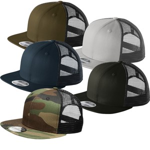New Era Mesh Snapback Hat Original Fit Trucker Cap 9fifty Blank Flat Brim 950 Ebay