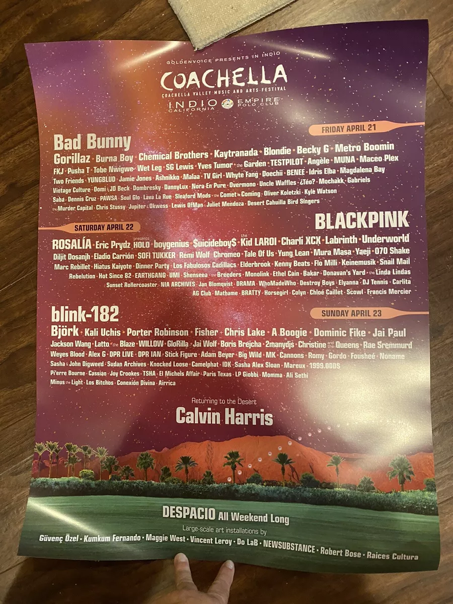 Coachella lineup sale