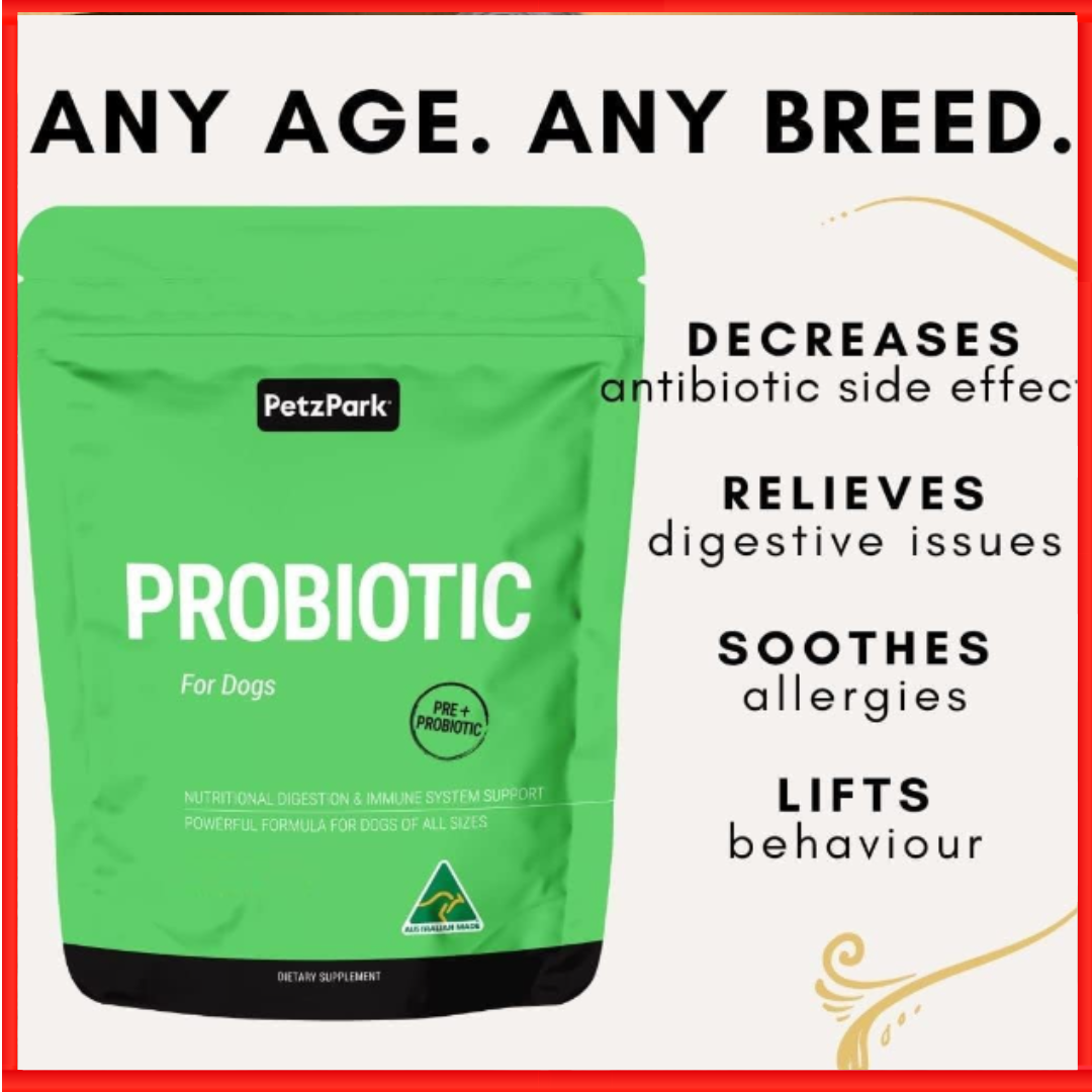 Probiotic for Dogs Grain Free Paw Licking Yeast Infection Gas