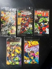 MARVEL Miniatures Comic SET 1994RARE Spiderman,SilverSurfer,HulK,Xmen,Wolverine