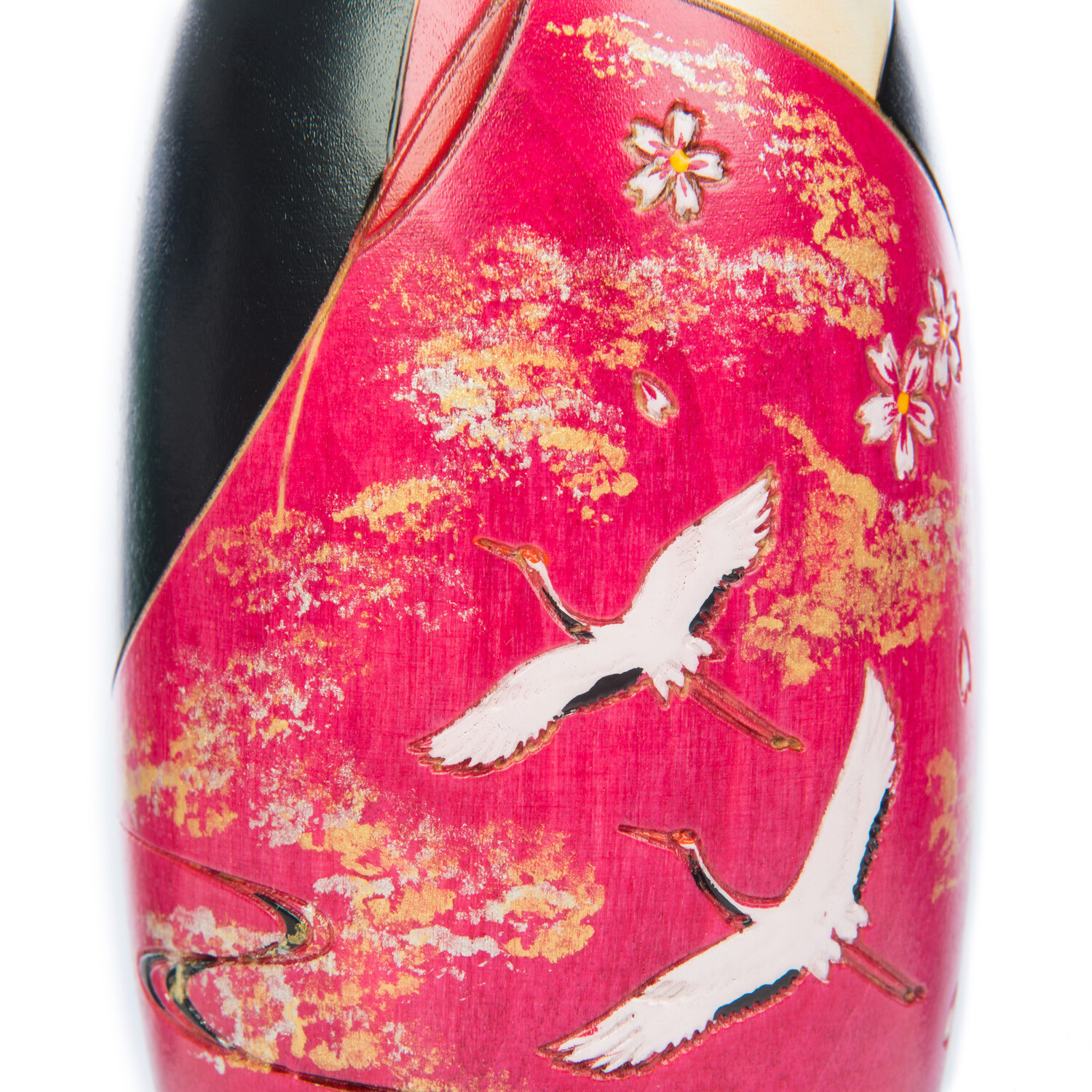 Two Cranes in Love Japanese Kokeshi Doll Krajowy duży zysk