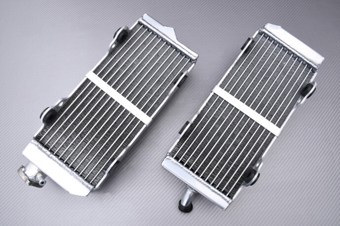 Radiateur eau racing GASGAS EC 450 FSE 2003 finition aluminium TIG