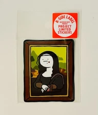 B-Side Label Valentine Project Sticker Mona Lisa Eating Chocolates Made in Japan