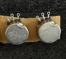 1pc Clarostat 380C1-10K-S  10K OHM  2-WATT Linear Taper Potentiometer  **NOS