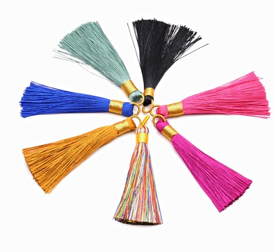 NELLYS 2  Anhänger Tassel Quaste aus Nylon mit Öse ca.80mm