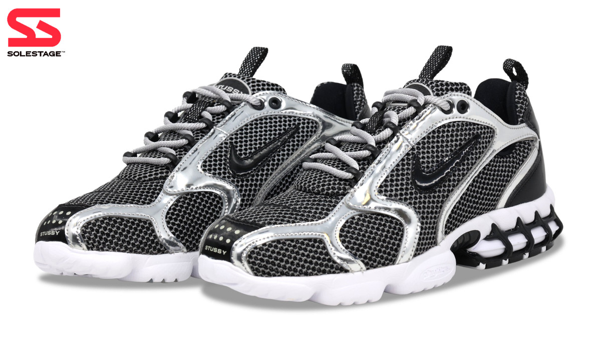 Nike Air Zoom Spiridon Cage 2 x Stussy Platinum 3M (CU1854-001