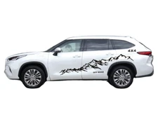 Graphic Mountain Car Sticker Kit For Toyota Highlander Off Road Side Door Decals