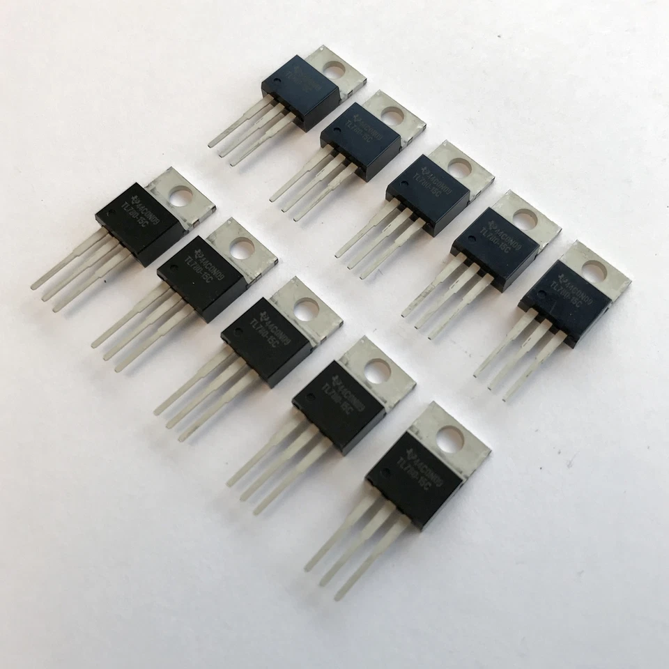 (PKG of 10) TL780-15C Voltage Regulator, Texas Instruments, +15V, 1.5A, TO-220 - Image 2 of 2