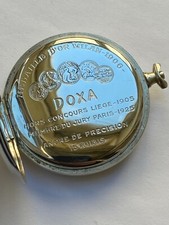 DOXA POCKET WATCH PARTS NICKEL CHROMIUM CASE 49 MM 1905-1925 ANCRE 15 RUBIS