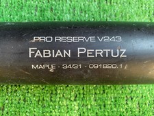 CHICAGO CUBS FABIAN PERTUZ GAME USED BASEBALL BAT