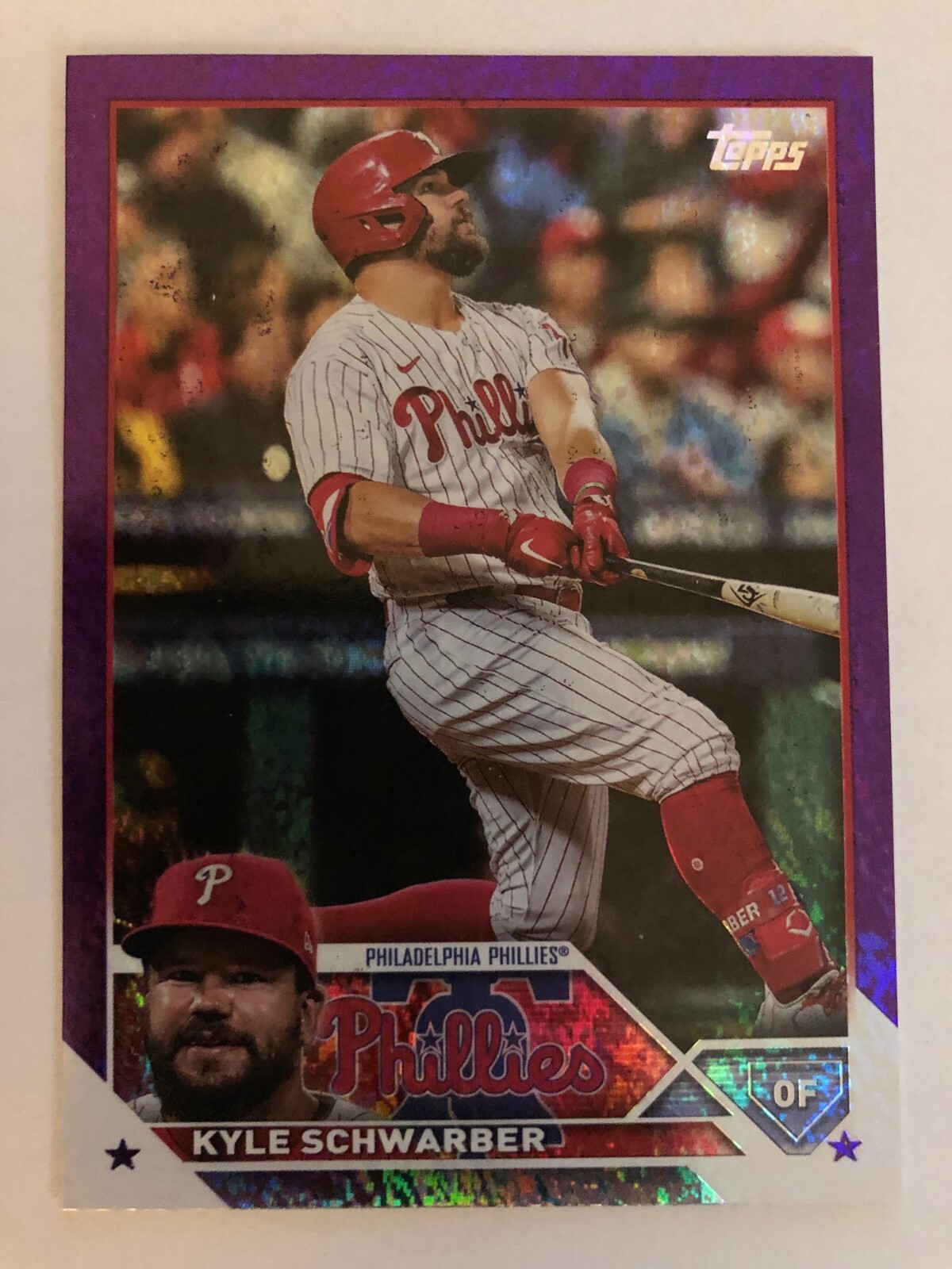 2023 Topps Series 2 - Kyle Schwarber #466 Purple Foil /799