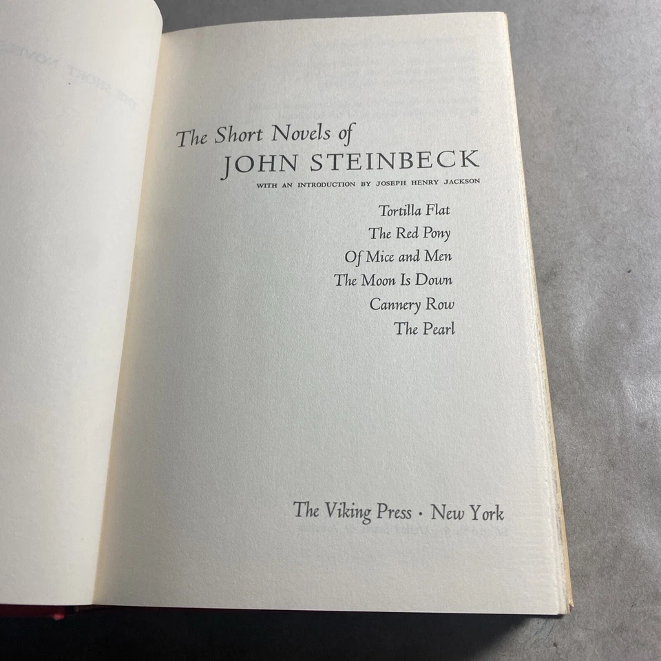 Короткие романы Джона Стейнбека 1953 в твердом переплете (Нобелевская премия 1962) / FTH - Изображение 4 из 4