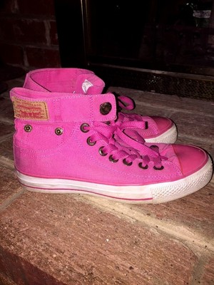 hot pink high top sneakers