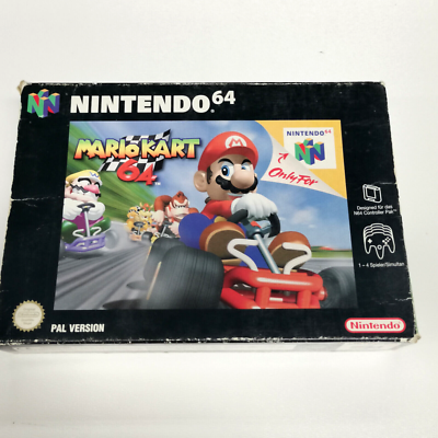 N64/Nintendo 64 Game Mario Kart 64 (Boxed without Instruction )( Pal)  - Main Image