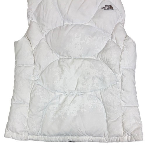 THE NORTH Face Hot Women 600 SPORT GOOSE DOWN QUILT PUFFER WHITE VEST JACKET L - Picture 8 of 18