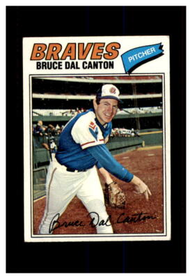 1977 TOPPS BASEBALL  ATLANTA BRAVES #114 BRUCE DAL CANTON  