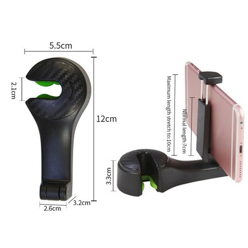 Car Seat Back Multifunctional Hook Multi-color Optional Phone Holder Hook - Picture 8 of 18