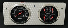 1940 1941 1942 1943 1944 1945 1946 1947 Ford Truck 2 Gauge Dash Engine Turned Bl
