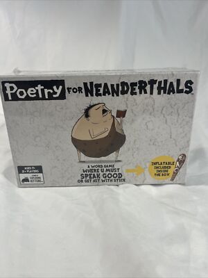 Poetry for Neanderthals Family Card Game by Exploding Kittens Ages 7+ NEW SEALED