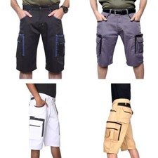Mens Standsafe Multipocket Heavy Duty Durable Cargo Combat Workwear Shorts