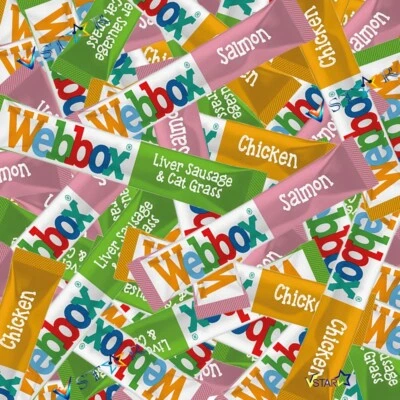 Webbox Lick e Lix Cat Treat Variety Pack 15g Tasty Creamy Sachets 20-200 Sachets