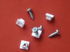 License Plate Nylon Inserts Universal With 4 Philips Pan Head Screws  (4 PIECES)