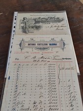 LURAS (SS) ditta Antonio Forteleoni, fattura del 1901 e lettera commerciale 1906