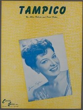 1945 TAMPICO Roberts and Fisher JEAN TIGHE Sheet Music Piano Vocal Guitar