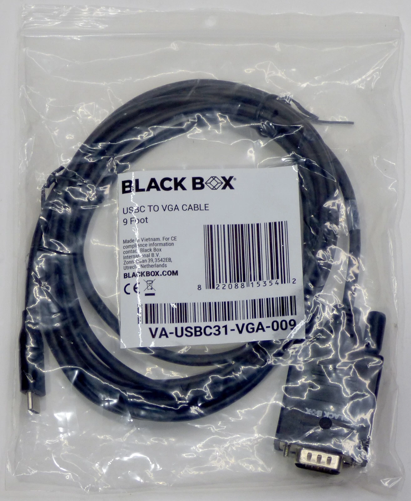 Black Box VA-USBC31-VGA-009 USB-C to VGA Adapter - Thumbnail 3