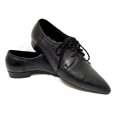 Mens vintage Italian Corona pointed black Winkle Picker shoes Mens 7 Womens 9