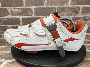 Peloton PL-SH-01 Cycling Shoes White Orange EU 39 US Mens Size 6.5. Womens 8-8.5