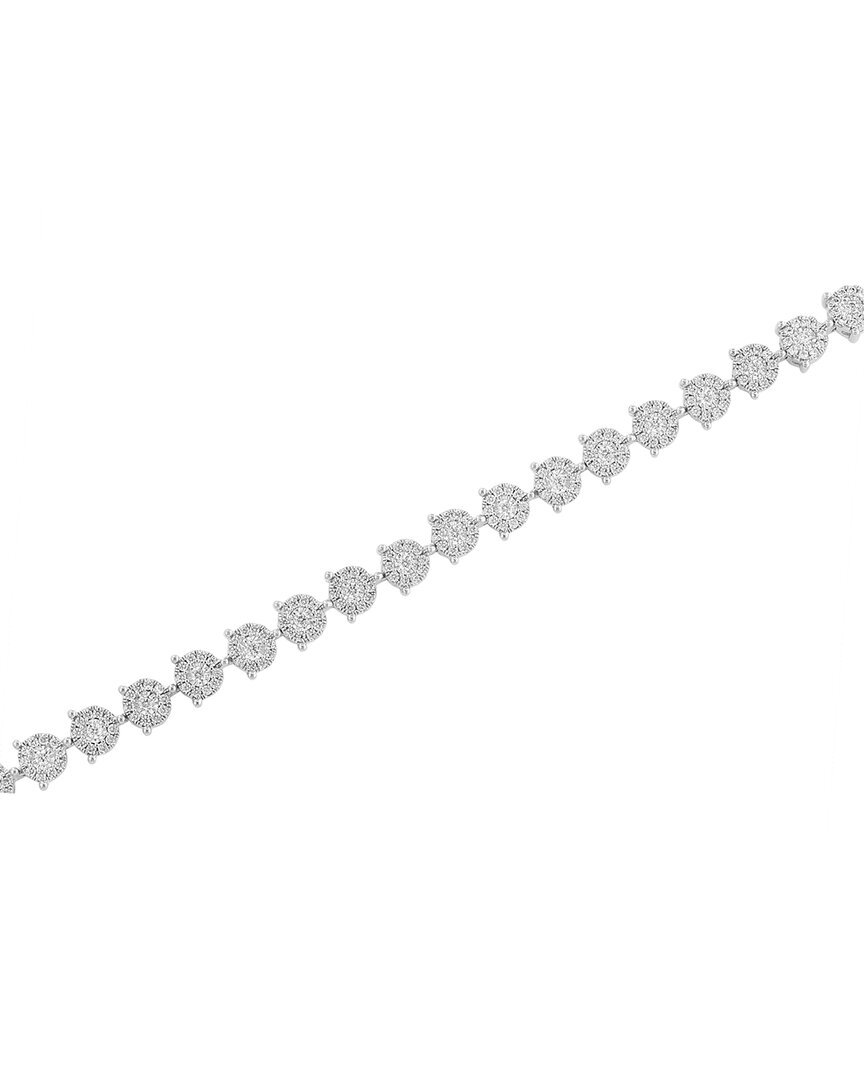 Effy Fine Jewelry Серебряный браслет с двумя бриллиантами весом 1,97 Карата Женский