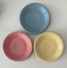 Homer Laughlin Fiestaware Fiesta 7-1/4" Salad Plates (3), Various Colors