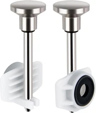 2-Pack Tub Spout Diverter Repair Kit - Universal Bathtub Faucet Parts with Valve