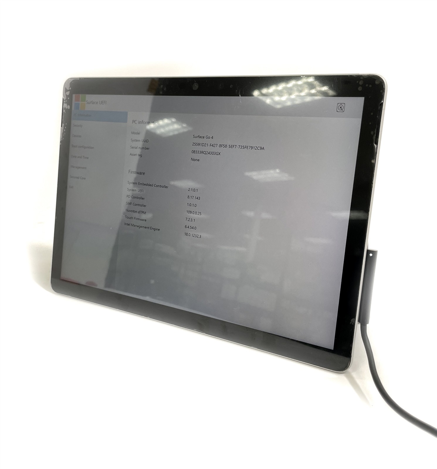 Microsoft Surface Go 4 1926 Tablet N200 1.0GHz 128GB SSD 8GB RAM NO
