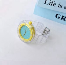 Silicone Strap Pc Clear case for AP royal pop swatch Pocket watch accessories