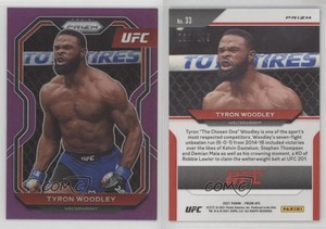 2021 Panini Prizm UFC Purple Prizm /149 Tyron Woodley #33