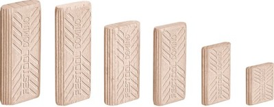 FESTOOL Domino-Dübel Buche 10 x 50 mm (85 Stück)