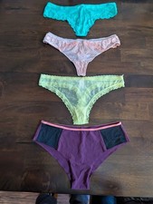 Victoria's Secret Thong Tanga Cheeky Panties Lot Size Medium NWOT