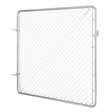 Chain Link Fence Gate, 70 X 72 In., Adjustable Metal Chain Link Fence Panel, Fit