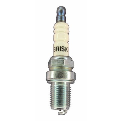 Brisk DR12S Gasket Silver Spark Plug 14mm Thread 19mm Reach Heat Range 12 One