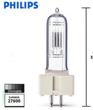 Philips 184788 FWT T/29 1200w 240v Gx9.5 Stage Theatre Lamp Fresnel