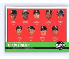 2001 Upper Deck Vintage Team Lineup Frank Thomas / Paul Konerko #147