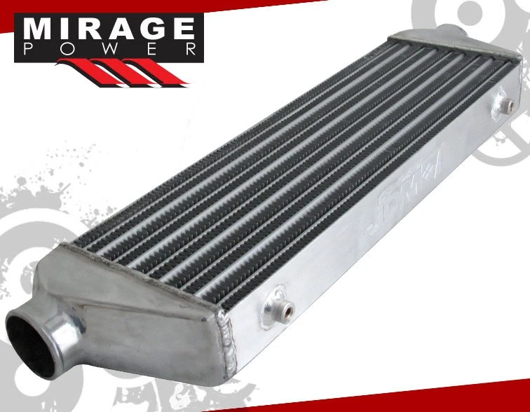 Jdm Sport Tube Fin Intercooler + 2.5" 8Pcs Aluminum Pipe Piping - Image 3 of 4